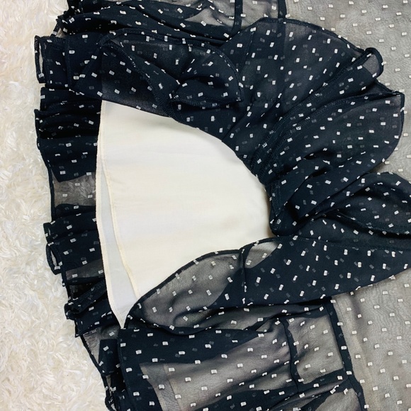 Ann Taylor Loft Size 4 Black White Career Skirt - Picture 3 of 6